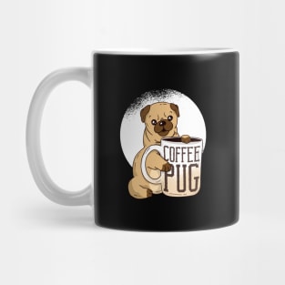 Cute Coffee Pug graphic, Coffee And Dog Lover Gift, Pug Mama design Mug